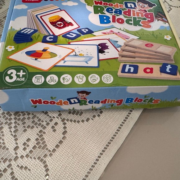 BRAND NEW WOODEN READING BLOCKS - GOOGAM - Picture 2 of 3